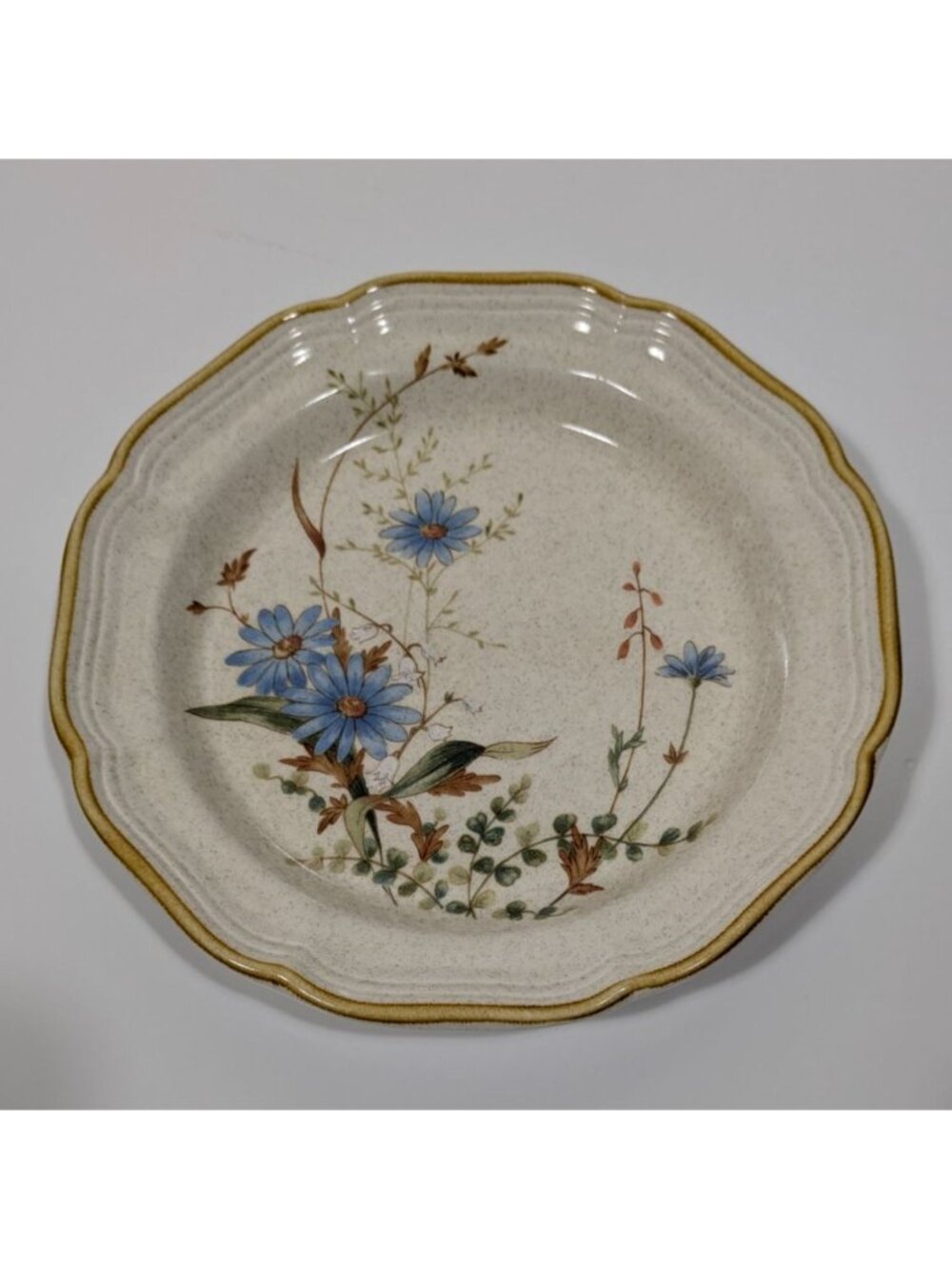 Mikasa Blue Daisies Salad Plate Stoneware Vintage Dishwasher Safe Japan